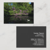 Carte De Visite Rhododendrons (Devant / Derrière)