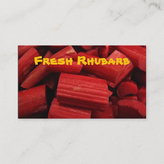 Carte de visite Rhubarb (Devant)