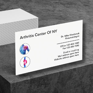 Carte De Visite Rhumatologue de l'arthrite médicale