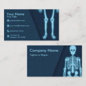Carte De Visite Rhumatologue orthopédique de technicien de rayon X (Devant / Derrière)