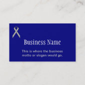 Carte De Visite Ribbon gris/gris standard par Kenneth Yoncich (Dos)
