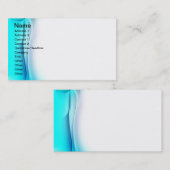 Carte De Visite Rideau bleu (Devant / Derrière)