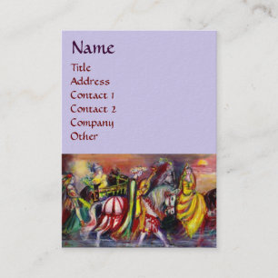 Carte De Visite RIDEAUX CHEVAUX, MUSIQUE DANS L'Imaginaire DE NUIT