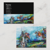 Carte De Visite RIDERS DANS LA TEMPÊTE noir blanc bleu violet brun (Devant / Derrière)