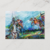 Carte De Visite RIDERS DANS LA TEMPÊTE noir blanc bleu violet brun (Dos)