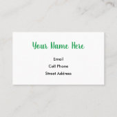 Carte De Visite Ring de Claddagh (Dos)