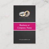 Carte De Visite Ring Design Joaillier Bijoux Bijoux (Dos)