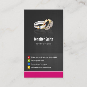 Carte De Visite Ring Design Joaillier Bijoux Bijoux