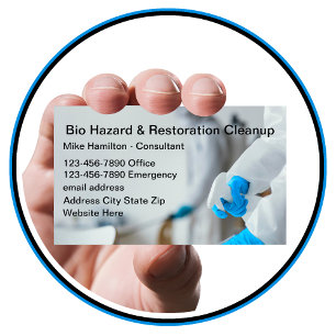 Carte De Visite Risque Biologique Et Nettoyage Industriel