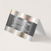 Carte De Visite Rivets métalliques de construction | Logo des prop (Dos)