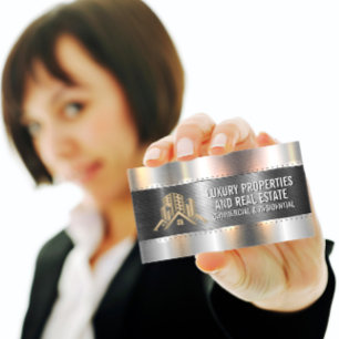 Carte De Visite Rivets métalliques de construction   Logo des prop