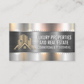 Carte De Visite Rivets métalliques de construction | Logo des prop (Devant)