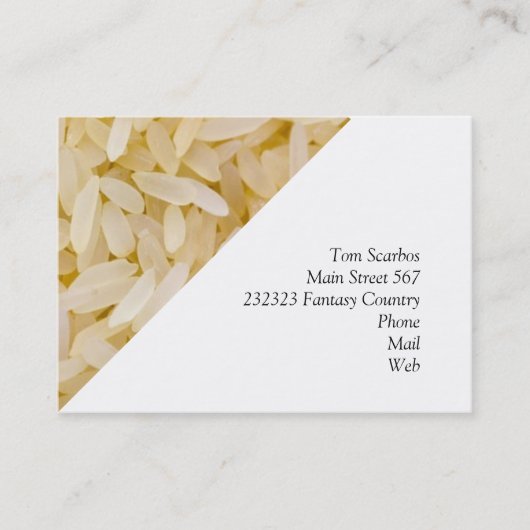 Carte De Visite riz (Devant)