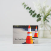 Carte De Visite Road Construction Asphalt And Concrete (Debout devant)