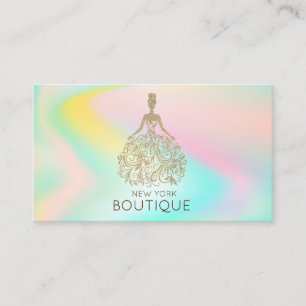 Carte De Visite Robe à paillettes ombrées élégantes modernes