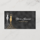 Carte De Visite Robe brillante Boutique de luxe (Devant)