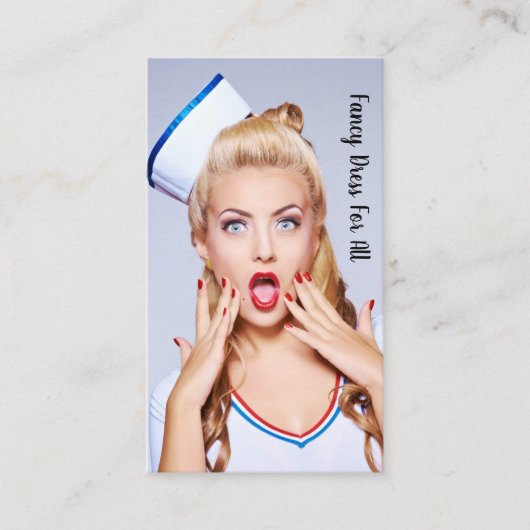 Carte de visite Robe chic. (Devant)