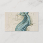 Carte De Visite Robe de chariot, plat de mode du représentant (Dos)