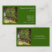 Carte De Visite Robe de châtaignier à Blossom, Vincent van Gogh. (Devant / Derrière)