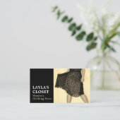 Carte De Visite Robe de fête, magasin de vêtements pour femmes (Debout devant)