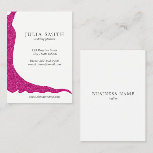 Carte De Visite Robe de mariage (Devant / Derrière)