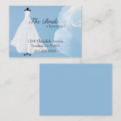 Carte De Visite Robe de soirée nuptiale de la robe de mariage de (Devant / Derrière)