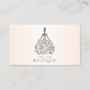 Carte De Visite Robe Élégante Moderne à Paillettes
