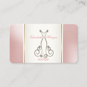 Carte De Visite Robe élégante moderne féminine tendance