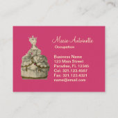 Carte De Visite Robe exagérée de Marie Antoinette (plus d'options) (Dos)