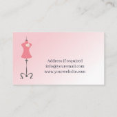 Carte De Visite Robe nuptiale Altérations rose (Dos)