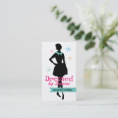 Carte De Visite Robe vintage motif silhouette couture (Debout devant)