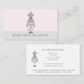 Carte De Visite Robe Vintage sur mesure Seamstress (Devant / Derrière)