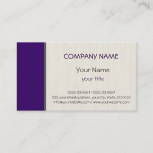 Carte De Visite Robe violette profonde professionnel élégant moder
