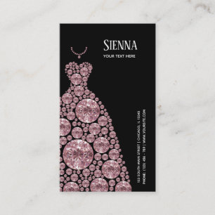Carte De Visite Robes Diamant Glam Gown