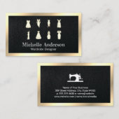 Carte De Visite Robes | Machine à coudre | Seamstress (Devant / Derrière)