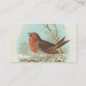 Carte De Visite Robin Vintage (Dos)