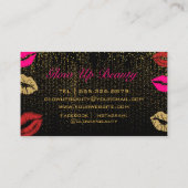 Carte De Visite Robinet à lèvres rose chaud Artiste de maquillage