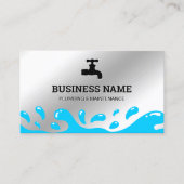 Carte De Visite Robinet d'eau de plomberie de Handyman Plomber en  (Devant)