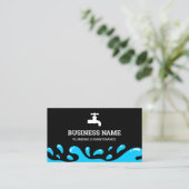 Carte De Visite Robinet d'eau de plomberie pour homme-main (Debout devant)