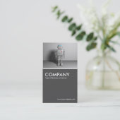 Carte De Visite Robot - 70pc Grey (Debout devant)