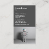 Carte De Visite Robot - 70pc Grey (Dos)