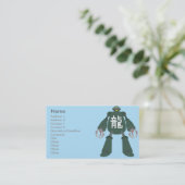 Carte De Visite Robot - affaires (Debout devant)