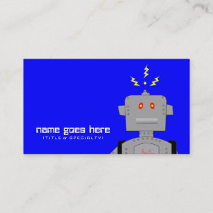 Carte De Visite robot bleu