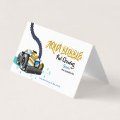 Carte De Visite Robot de nettoyage futuriste de piscine (Devant)