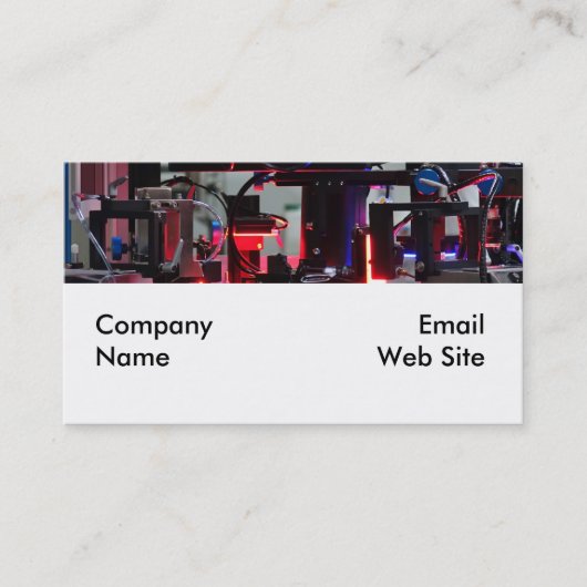 Carte De Visite Robot industriel de pointe (Devant)