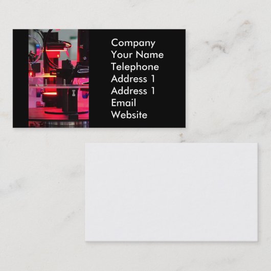 Carte De Visite Robot industriel de pointe (Devant / Derrière)