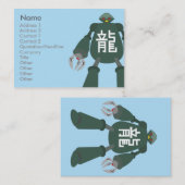 Carte De Visite Robot - potelé (Devant / Derrière)