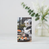 Carte De Visite robot sushi (Debout devant)