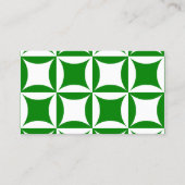 Carte De Visite Roboter Peter pour payer Motif vert Pual (Devant)