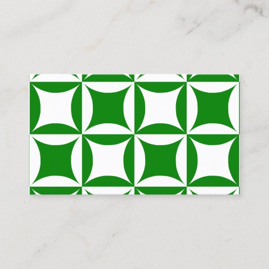 Carte De Visite Roboter Peter pour payer Motif vert Pual (Devant)